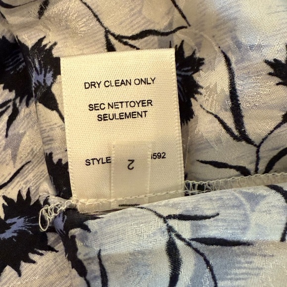 Rebecca Taylor Silk Thistle Fleur Long Sleeve Keyhole Blouse - Picture 10 of 14